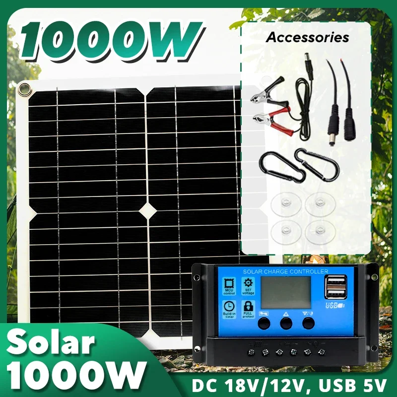 Usb Charger Dynamo - Kit Pannello Solare 1000W, Controllore 12V